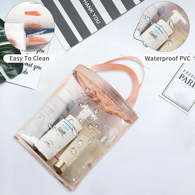 Clear Makeup Bag, Travel Toiletry Bag - Image 4