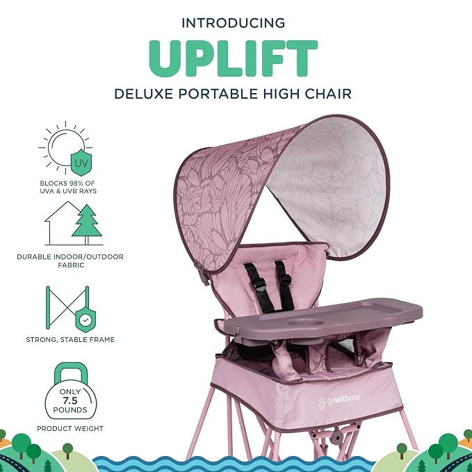Baby Delight Go with Me Uplift Deluxe Portable High Chair | Travel High Chair | - Image 2