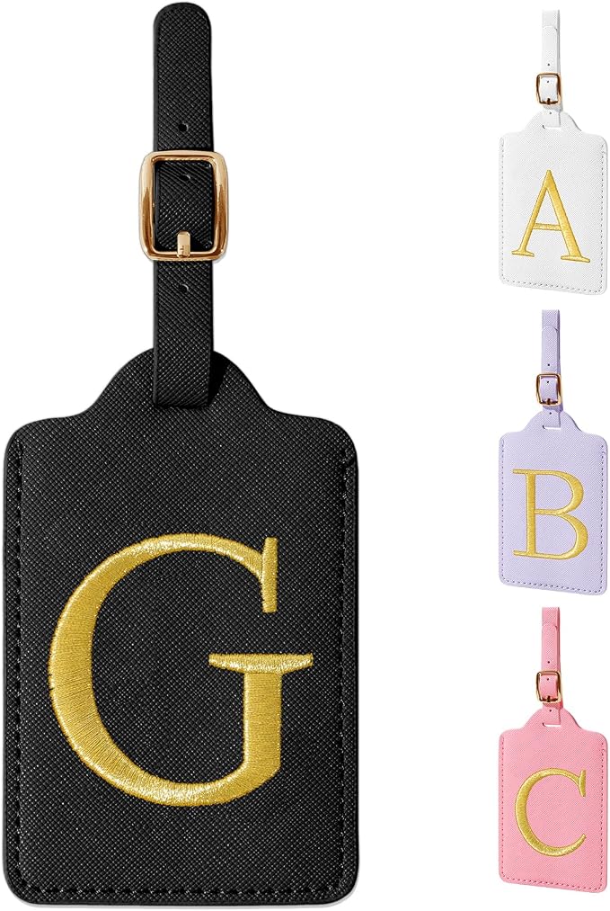 Personalized Initial Luggage Tags by izuzta