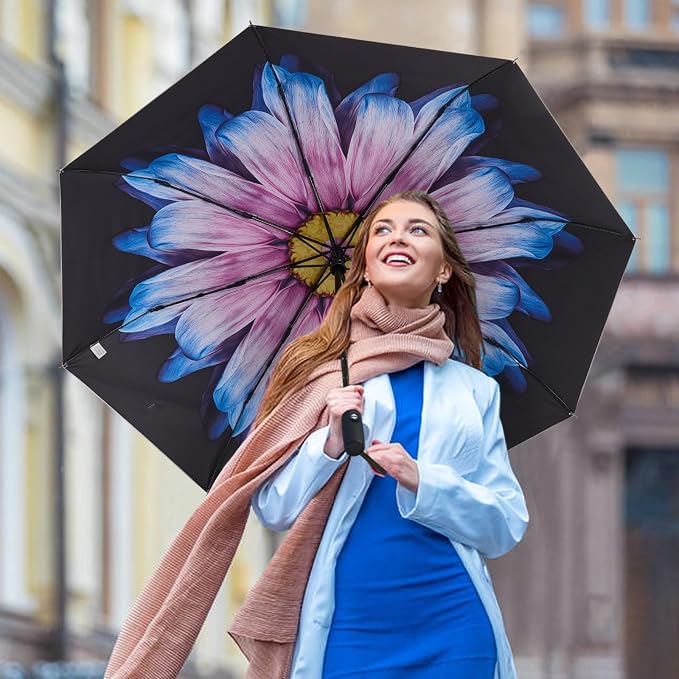 G4Free UPF 50+ UV Protection Large Travel Umbrella 42/46 Inch Auto Open Close - Image 5