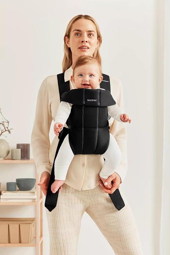 BabyBjörn Baby Carrier Mini, Woven | Newborn Carrier, Easy-to-Use - Image 2