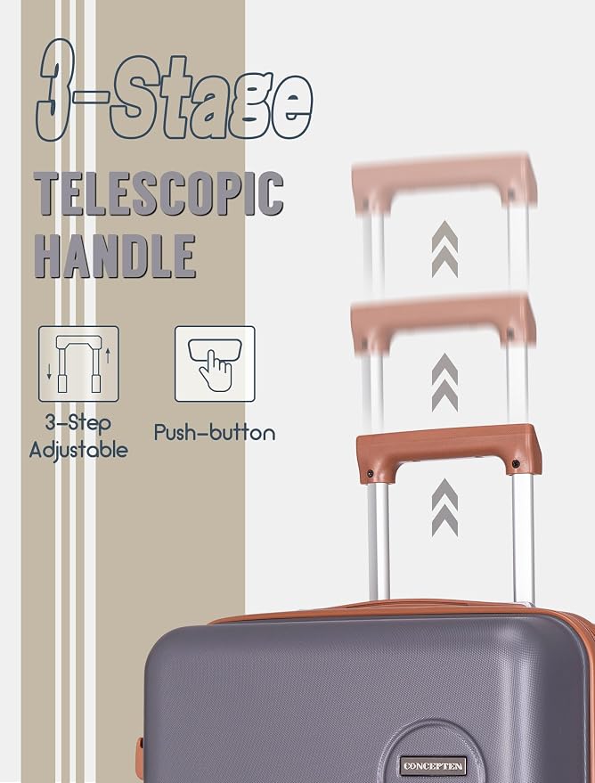 Luggage Sets 5 Piece, Suitcases - Image 2