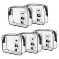 Lermende 2pcs Clear Toiletry Bag TSA Approved Travel Bag, Carry On by Lermende