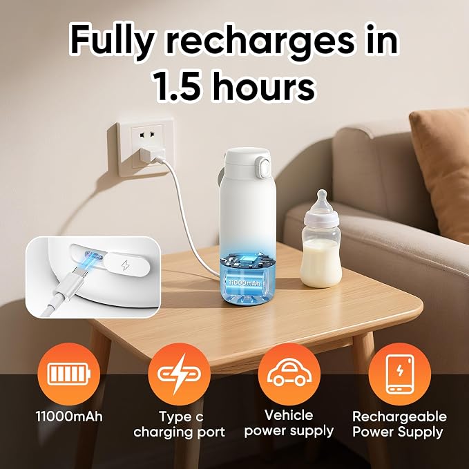 Bottle Warmer, Maypott Portable Fast Heating Bottle Warmer - Image 6