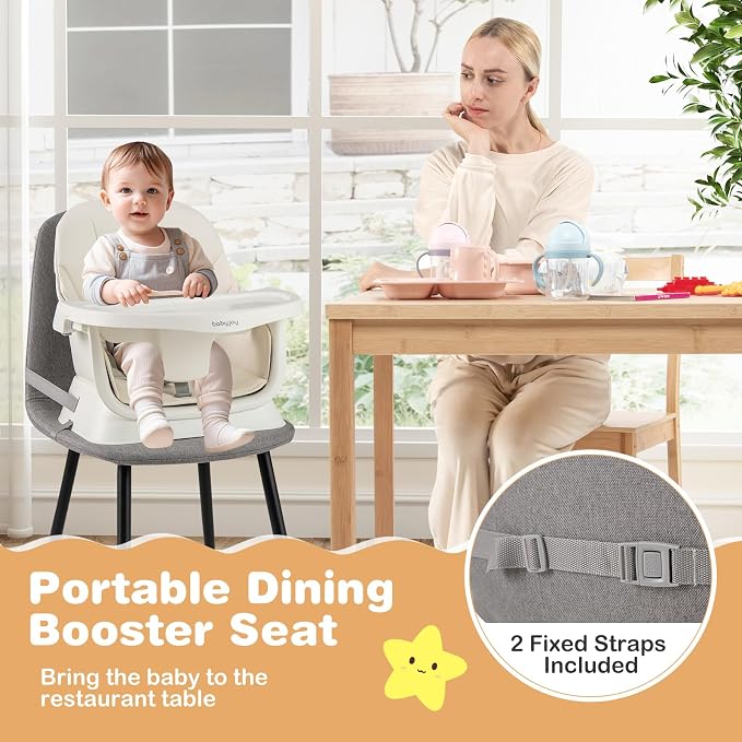 BABY JOY 16 in 1 High Chair, Convertible Baby Highchair - Image 6