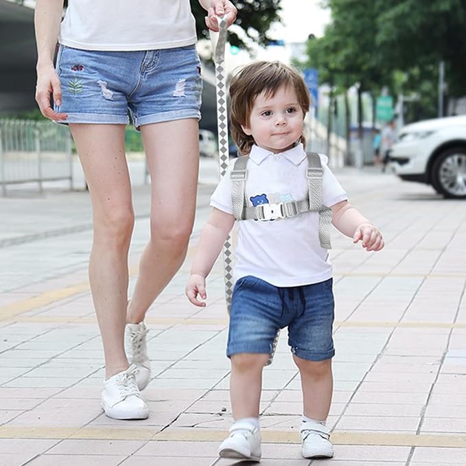 Accmor Toddler Harness Leash+ Anti Lost Wrist Link, Cute Dinosaur Kids Harness - Image 8