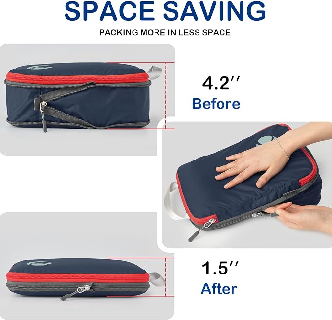 Cipway Compression Packing Cubes, Lightweight Travel Luggage Organizers - Image 3