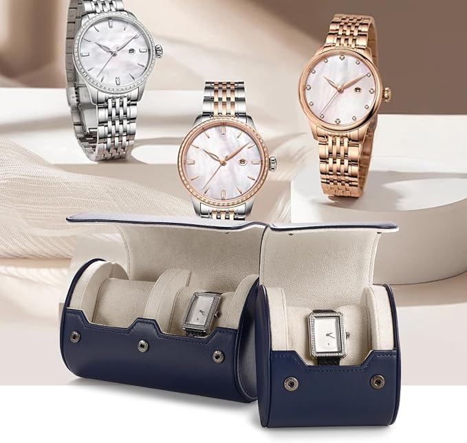 Oirlv PU Leather Watch Box for Mens Watch Organizer Case Jewelry Gift Box for - Image 2