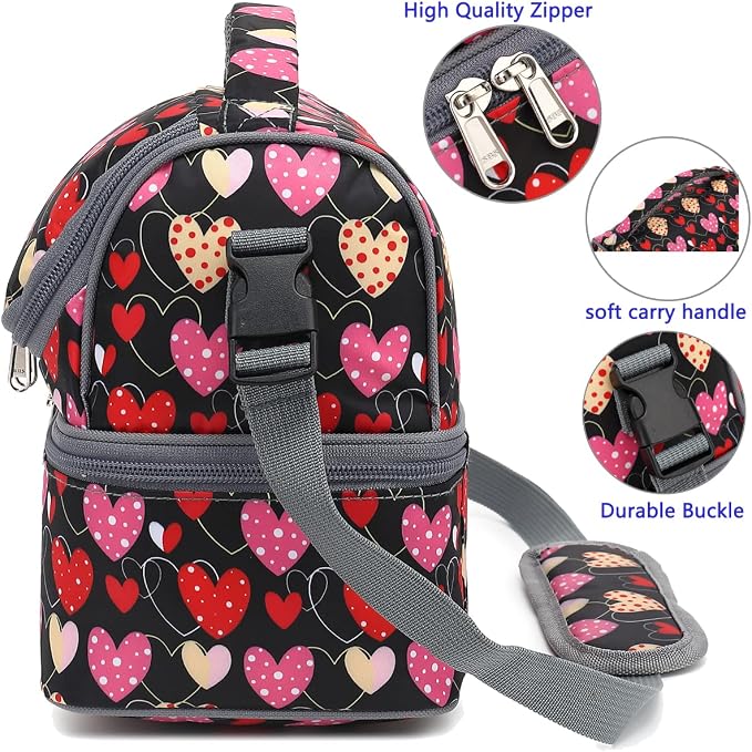 FlowFly Double Decker Cooler Insulated Lunch Bag Large Tote - Image 5