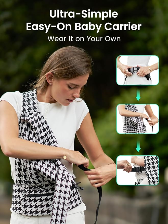 GROWNSY Baby Carrier Newborns to Toddlers, Ergonomic Baby Toddler Carrier - Image 7