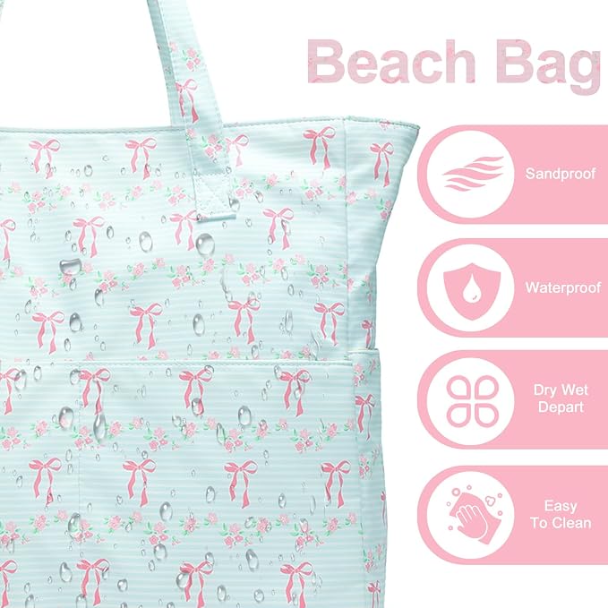 Waterproof Beach Tote Pool Bags - Image 7