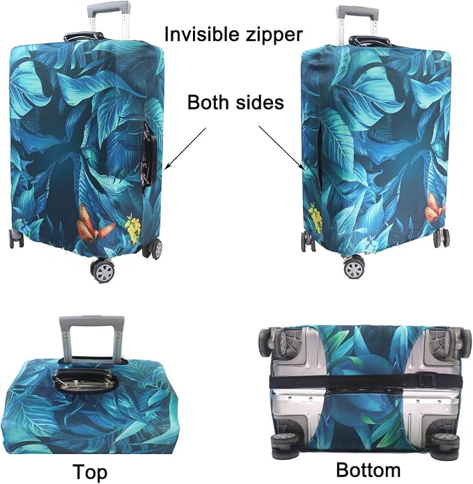 MosaiRudo Thicker Luggage Cover Elastic Suitcase Cover Protector Fits 18-32 - Image 4