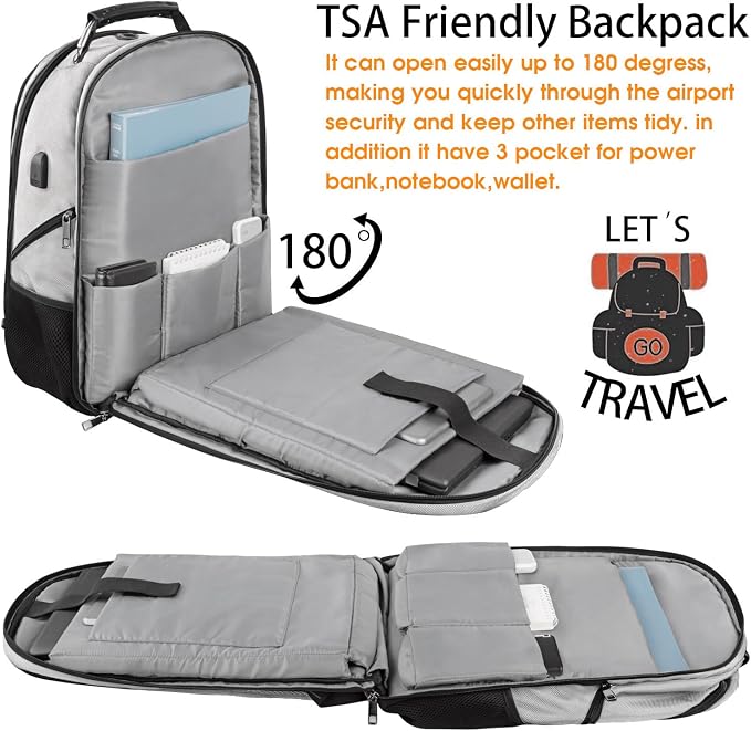 LTINVECK Extra Large 50L Travel Laptop Backpack, Computer bag Backbag - Image 2