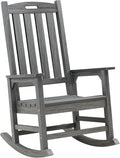 Psilvam Outdoor Rocking Chair, Poly Lumber Oversized Rocking Chair by PsilvamGardenFurniture
