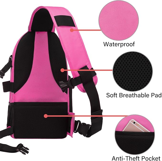MOSISO Camera Sling Bag, DSLR/SLR/Mirrorless Camera Backpack Case Shockproof - Image 4