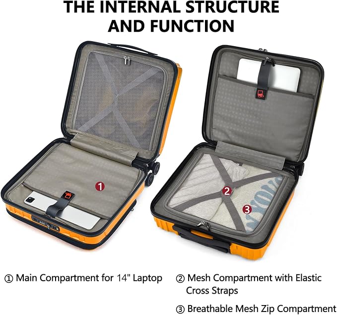 TydeCkare 16" Carry on Luggage - Image 5