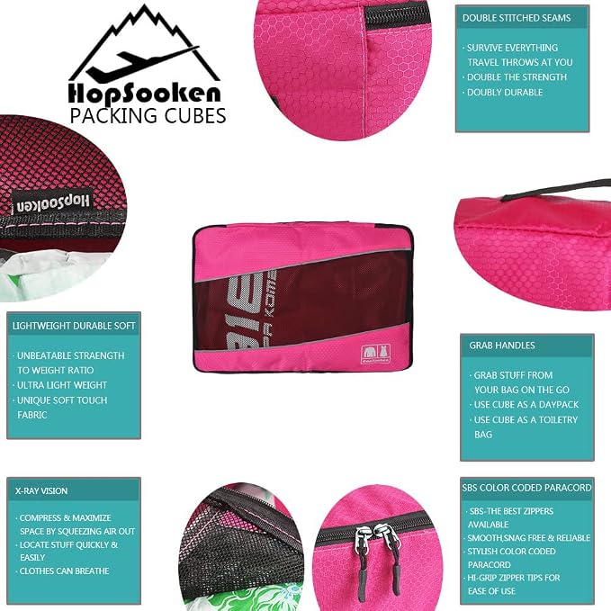 5 Set Packing Cubes for Travel Large Suitcase Luggage Organizer Bags Travel - Image 6