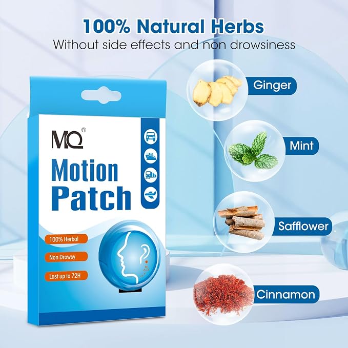 MQ Motion Sickness Patch, Sea Sickness Patches Behind Ear - Image 3