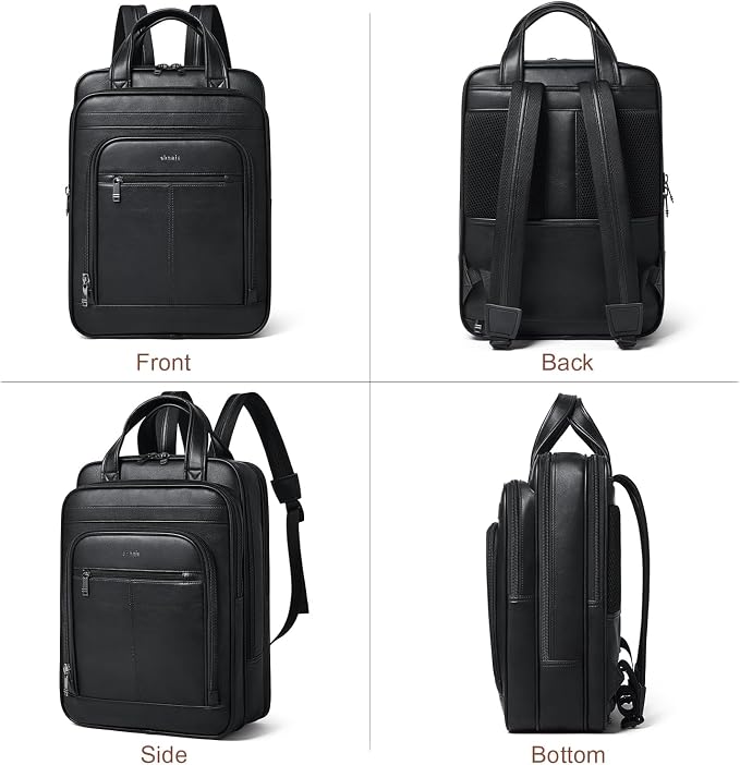 Shrrie 15.6" Laptop Backpack, Business Work Backpack Briefcase, Durable - Image 4