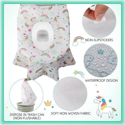 50 Packs Disposable Toilet Seat Covers Extra Large Individually Wrapped - Image 2