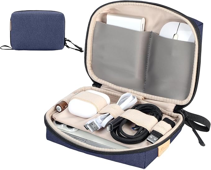 Electronics Organizer Cord Organizer Travel, Small Tech Bag by SIMTOP