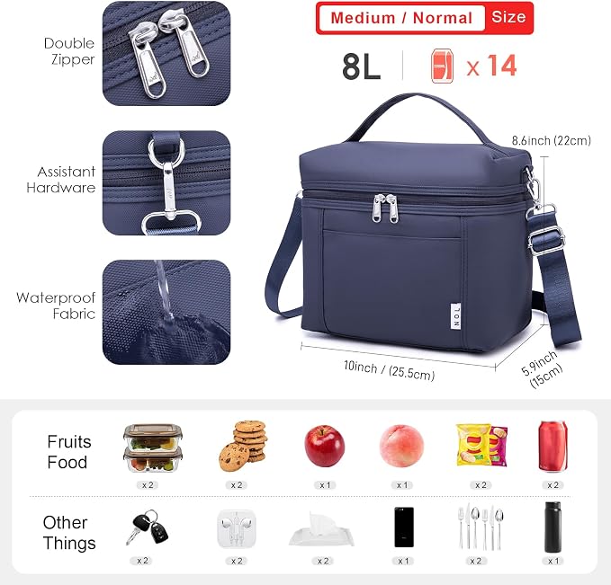 NOL Natural Organic Lifestyle Insulated Lunch Bags - Image 2