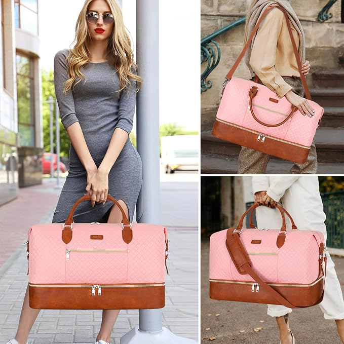 Weekender Bag for Women, Travel Duffel Bag Carry On Overnight Bag - Image 8