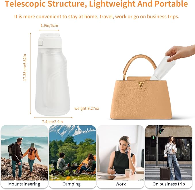 Portable Bidet, Electric Rechargeable Women's Perineal Bottle, 400ml Water Tank - Image 5