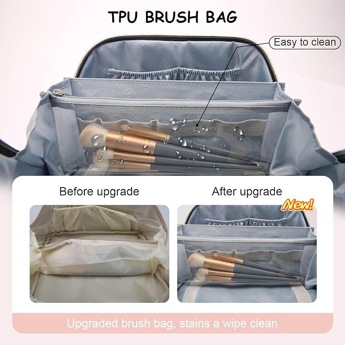 BOYATU Travel Makeup Bag for Women: Cosmetic Organizer Bag - Image 2