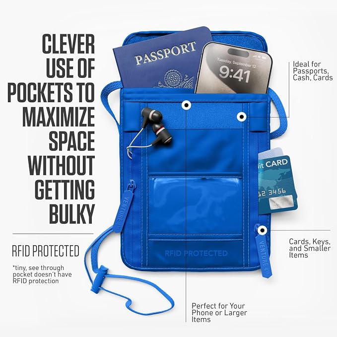 VENTURE 4TH Passport Holder Neck Wallet - Image 2