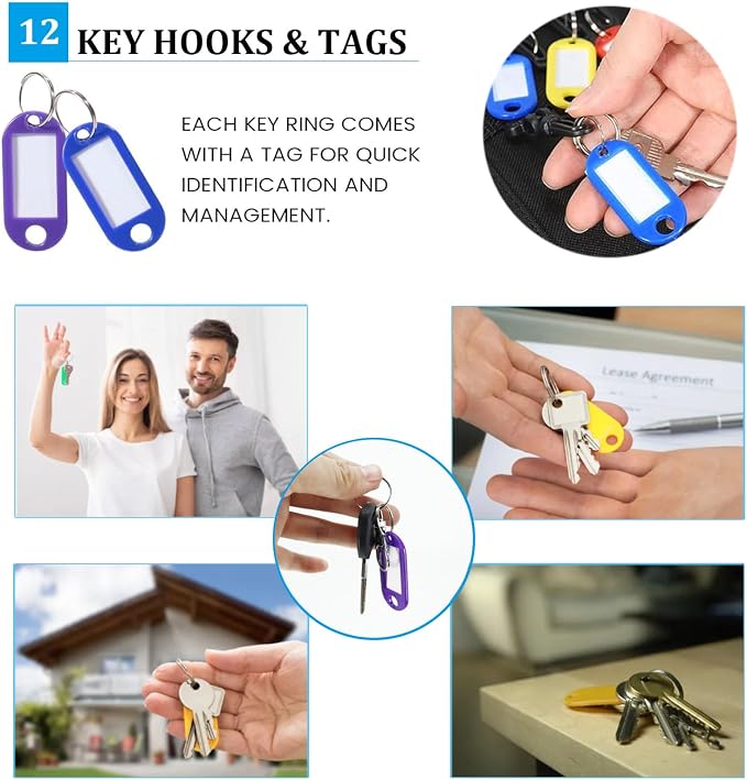 Portable Zippered Key Organizer, Fireproof & Waterproof Key Case - Image 3