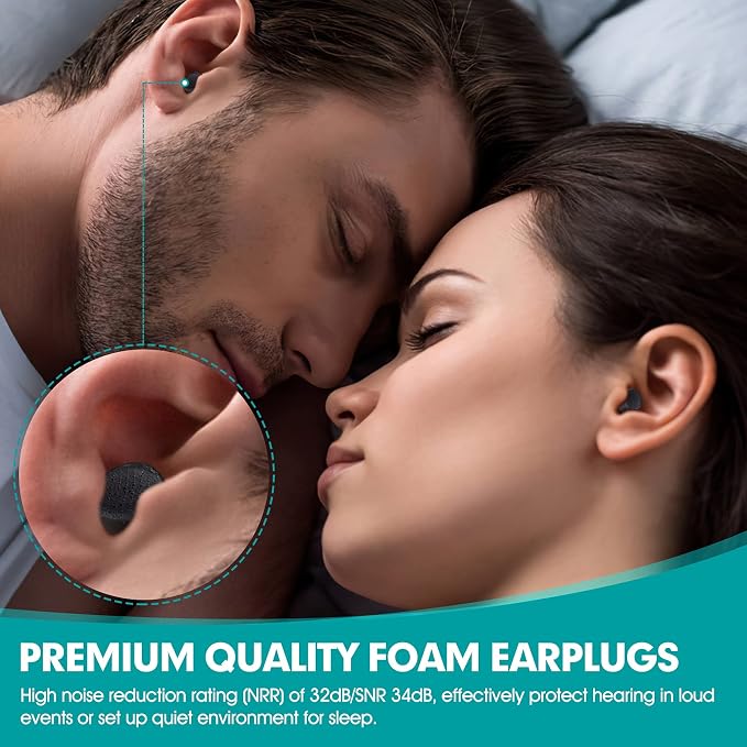 60 Pairs Bottled Earplugs for Noise Cancelling Foam EarPlugs for Sleeping Work - Image 2
