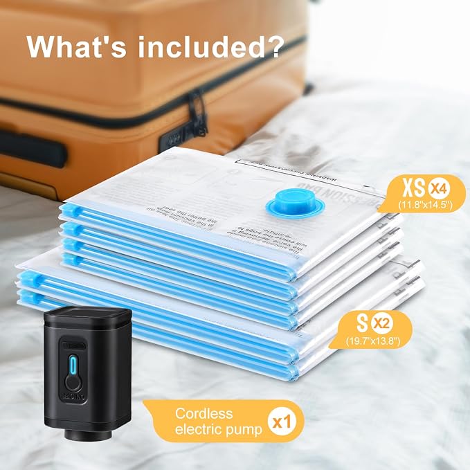 Travel Vacuum Bags Combo 6 Pack - Image 2