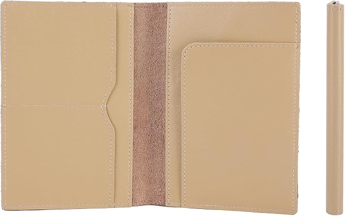 STAR VISTA Albatross Leather Travel Passport Holder, Minimalist Design by STARVISTA