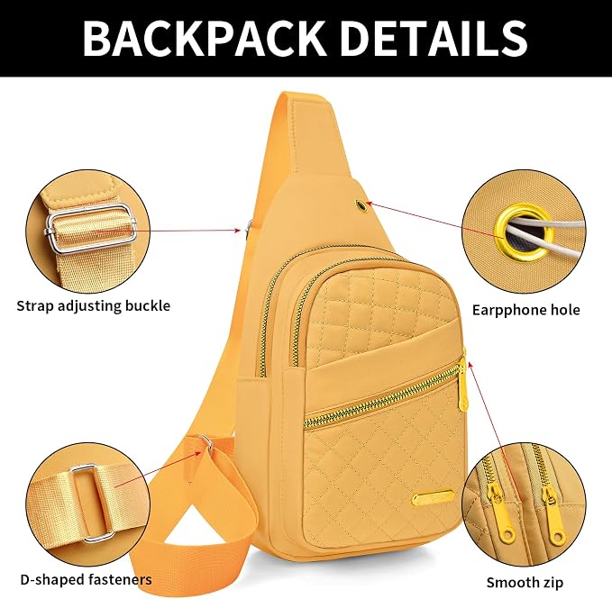 Small Sling Bag For Women Men Casual Crossbody Sling Backpack - Image 5