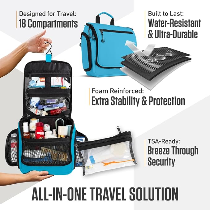 VENTURE 4TH Hanging Travel Toiletry Bag - Image 5