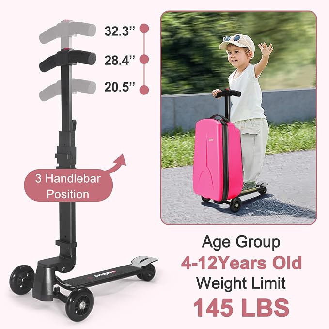 iubest Scooter Luggage Carry On Scooter Suitcase - Image 6