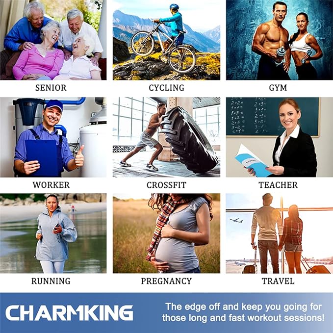 CHARMKING Compression Socks for Women & Men Circulation 15-20 mmHg is Best - Image 5