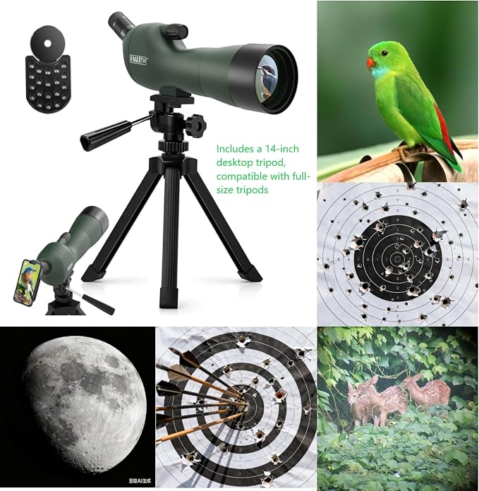 Emarth 20-60x60 Angled Spotting Scope - Image 3