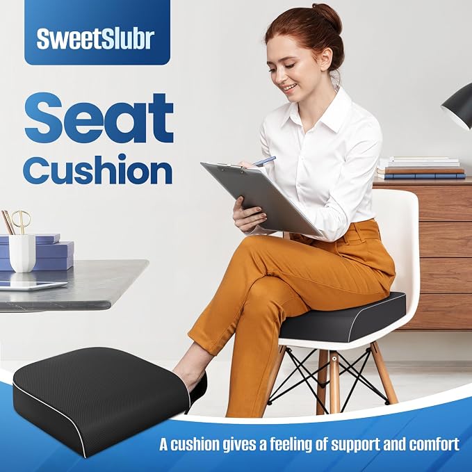 Seat Cushion for Tailbone Pain Relief, Office Chair Cushion, Memory Foam Large - Image 7
