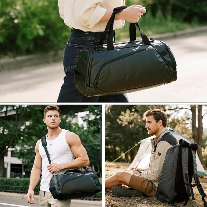Duffle Bag for Travel, Carry on Gym Bag for Men, Waterproof Sport Bags - Image 4