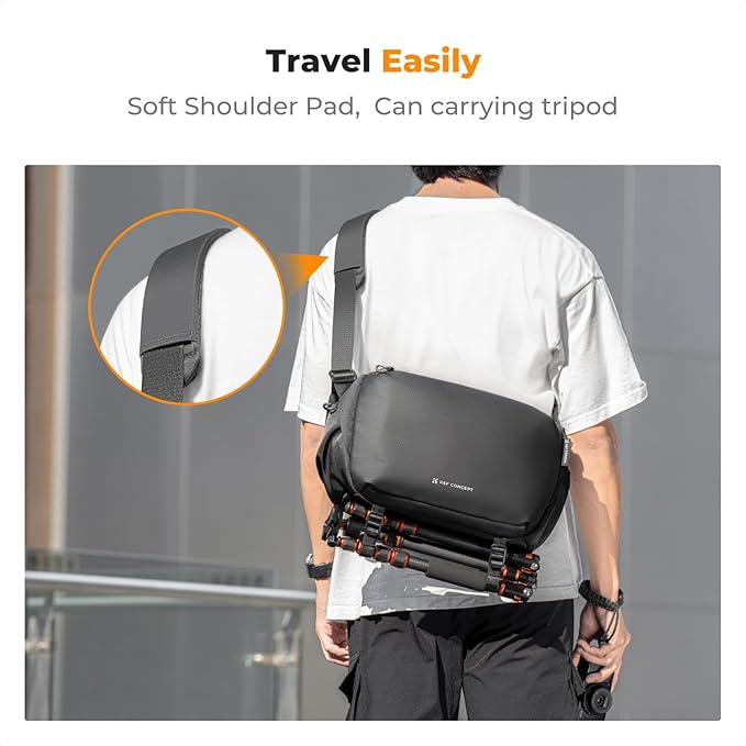 K&F Concept 2 in 1 Sling Bag Everyday Shoulder Bag & Multifunction Photography - Image 5
