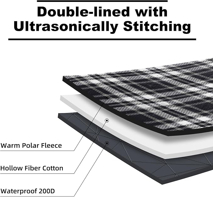 Outdoor Waterproof Blanket, Foldable Fleece Stadium Blanket - Image 5