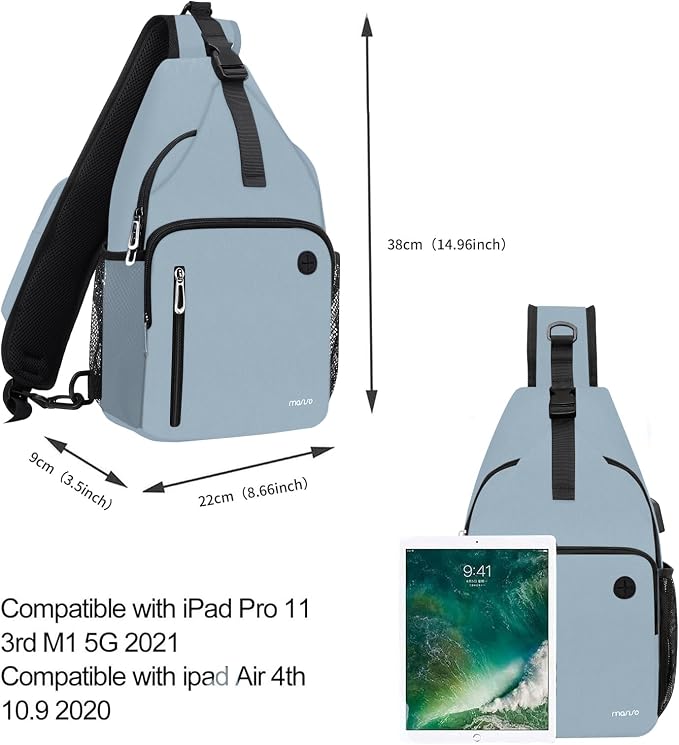 MOSISO Sling Backpack Bag, Crossbody Shoulder Bag Travel Hiking Daypack Chest - Image 5