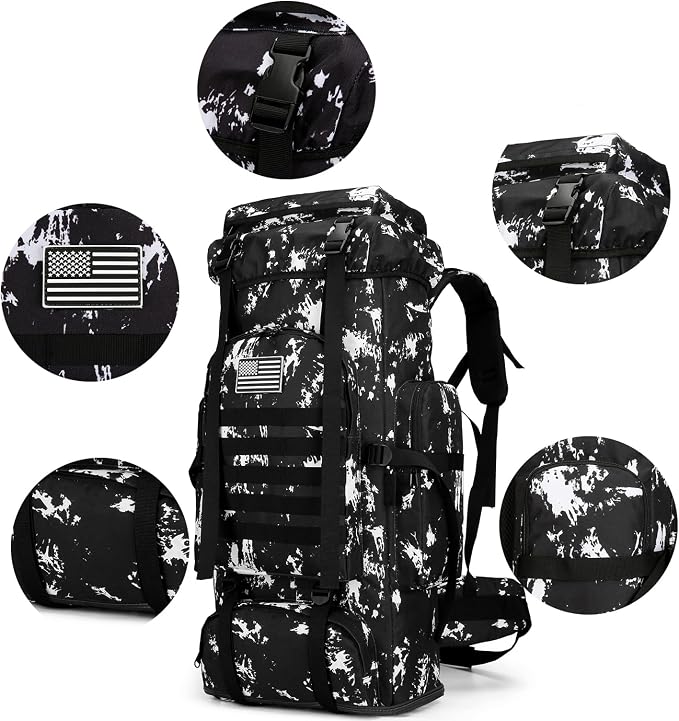 Hiking Backpack for Men 70L/100L Camping Backpack Military Rucksack Molle 3 - Image 6