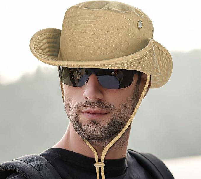Sun Hats for Men Women Boonie Hat Foldable Fishing Hat UPF 50+ Bucket Hat for - Image 3