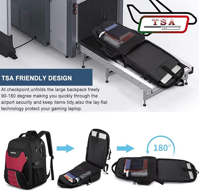 PUSLOM Extra Large Travel Laptop Backpack - Image 5