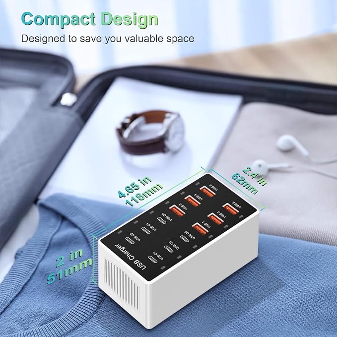 USB C Charger 12-Ports Charging Station - Image 7