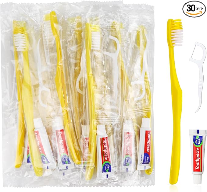 30pcs Disposable Toothbrushes by FAOEHN
