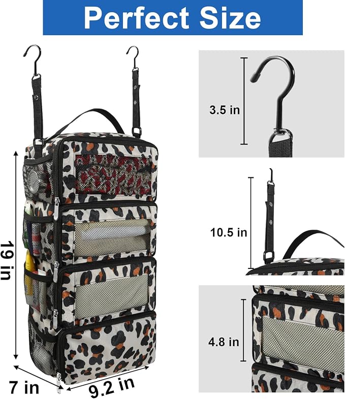 Suitcase Organizer, Travel Luggage Organizer Portable Hanging Travel Shelves - Image 4